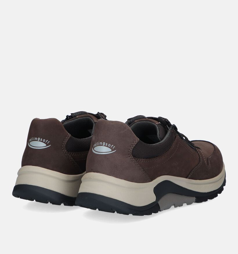 Pius Gabor Blauwe Veterschoenen voor heren (347466) - geschikt voor steunzolen