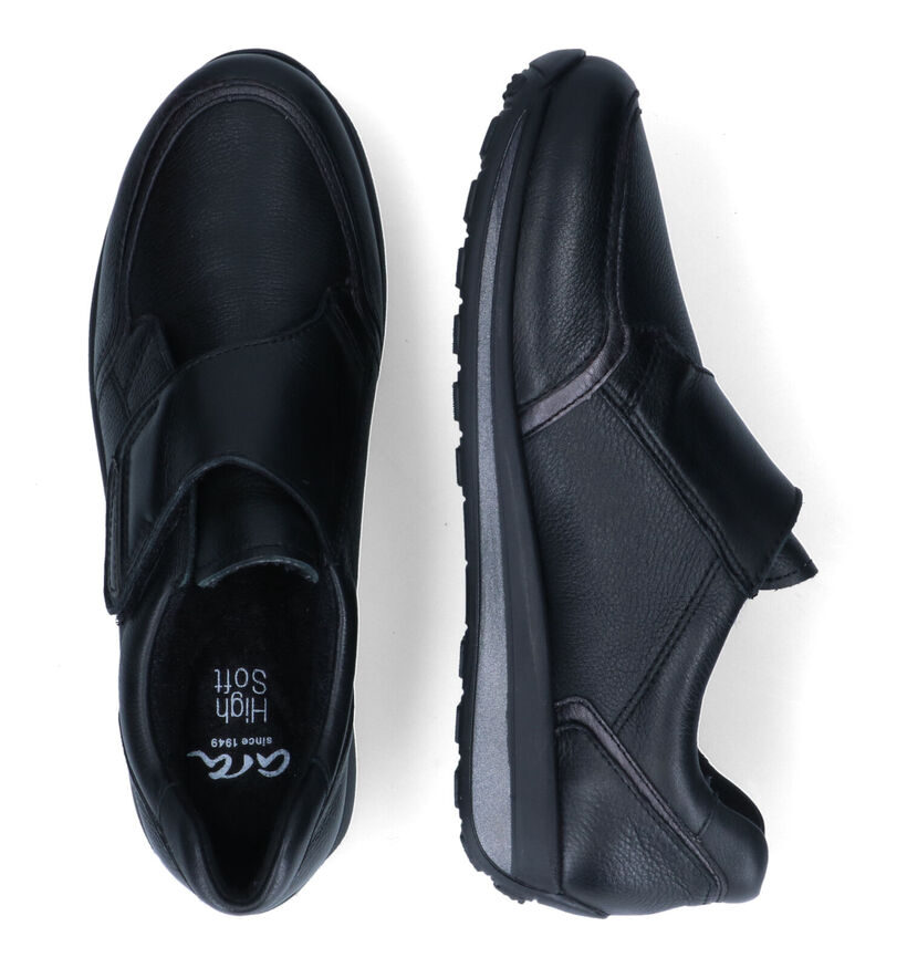 Ara Osaka Zwarte Velcroschoenen in leer (316325)