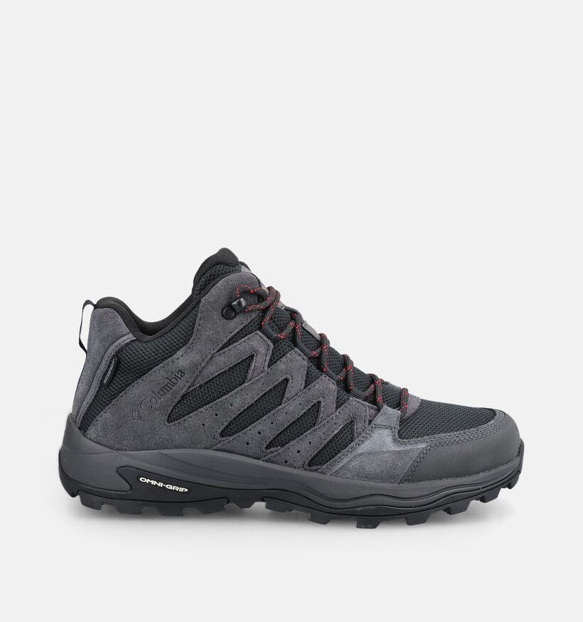 Columbia Redmond IV Mid Waterproof Chaussures de randonn&eacute;e en Noir pour hommes (378174) - pour semelles orthop&eacute;diques