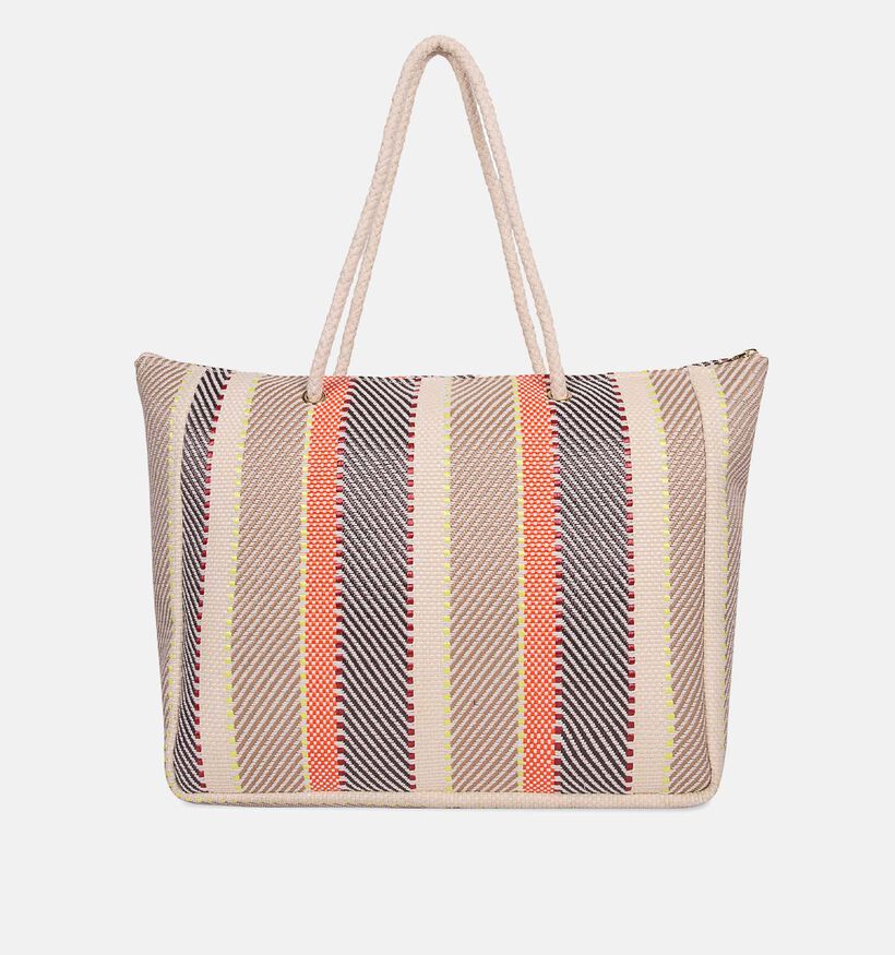 Laurent David Oranje/Beige Strandtas voor dames (373959)