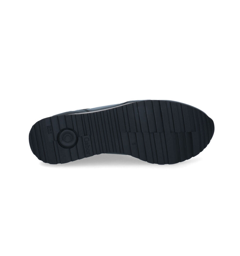 Gabor OptiFit Zwarte Sneakers voor dames (315135) - geschikt voor steunzolen