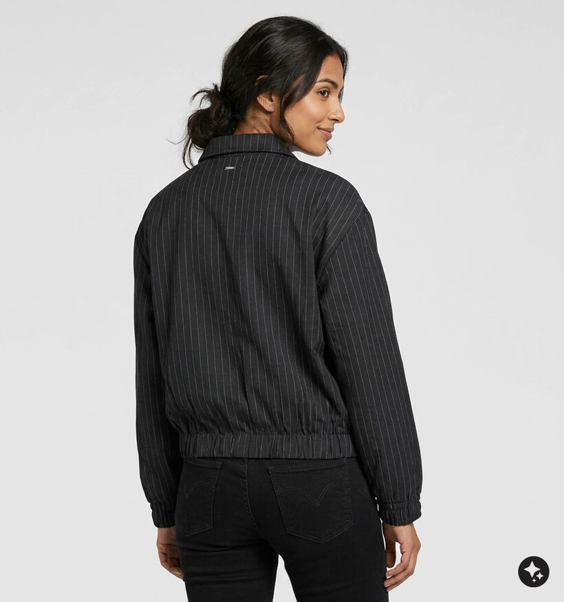 Deeluxe Original Althea Donkerblauwe Jas met Krijtstreepjes voor dames (382279)
