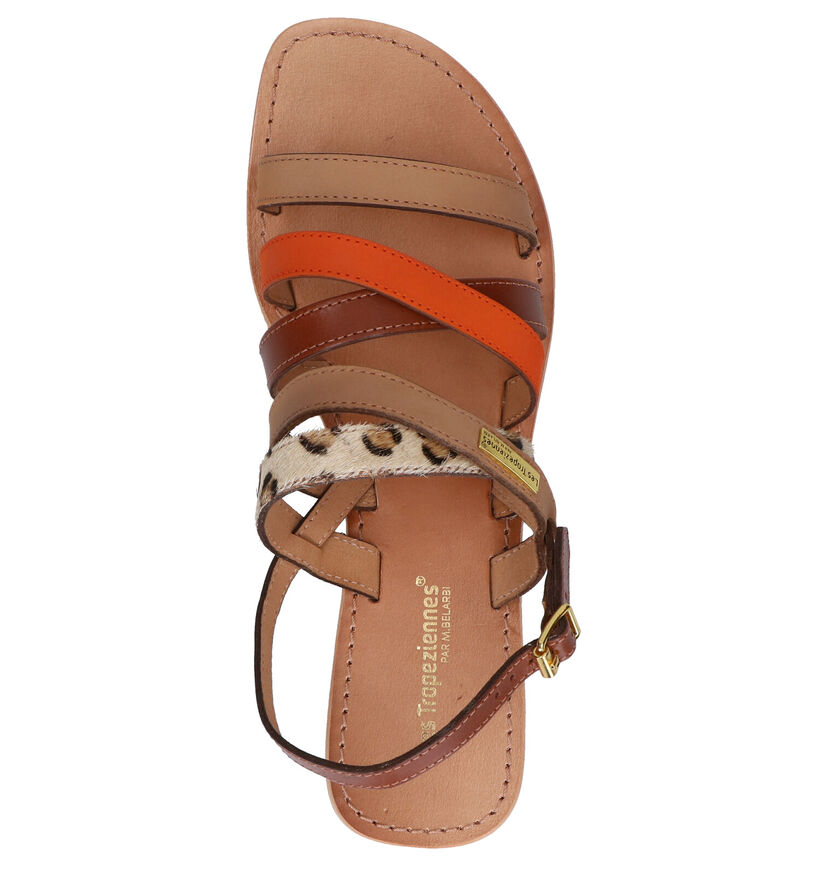 Les Tropeziennes Hop Bruine Sandalen in leer (275043)