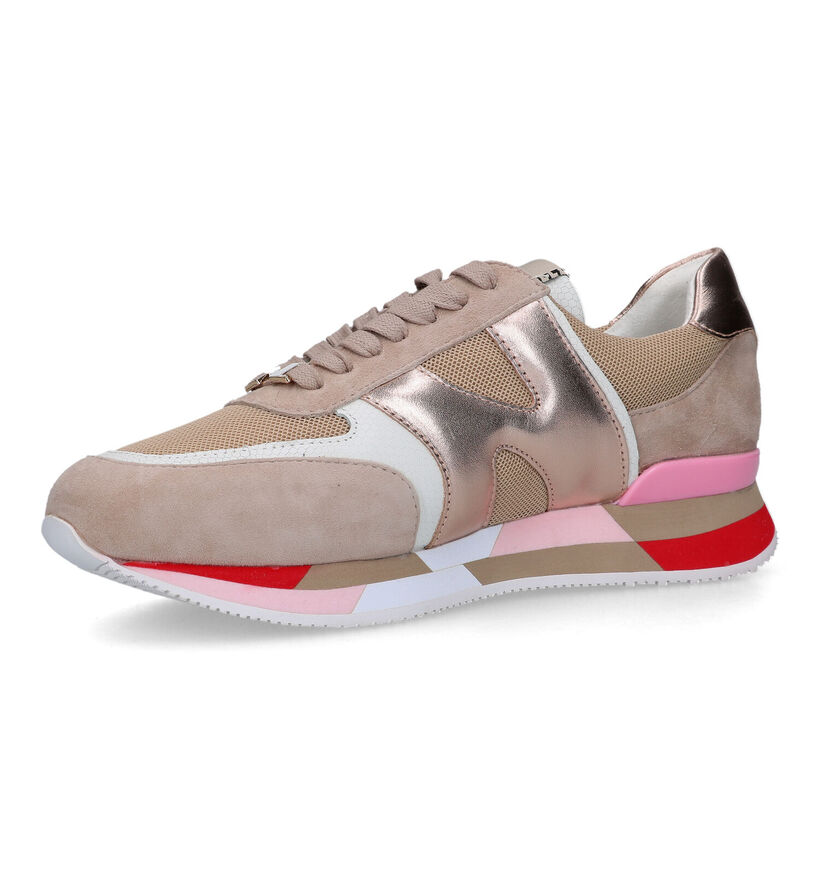 Nathan-Baume Beige Sneakers voor dames (324413) - geschikt voor steunzolen