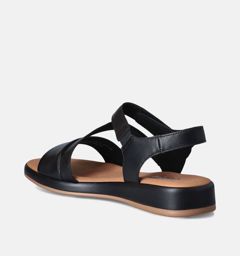 Gabor Zwarte Platte sandalen voor dames (352026)