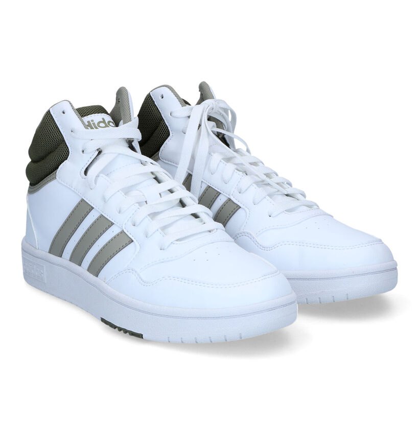 adidas Hoops 3.0 Zwarte Sneakers in kunstleer (316565)