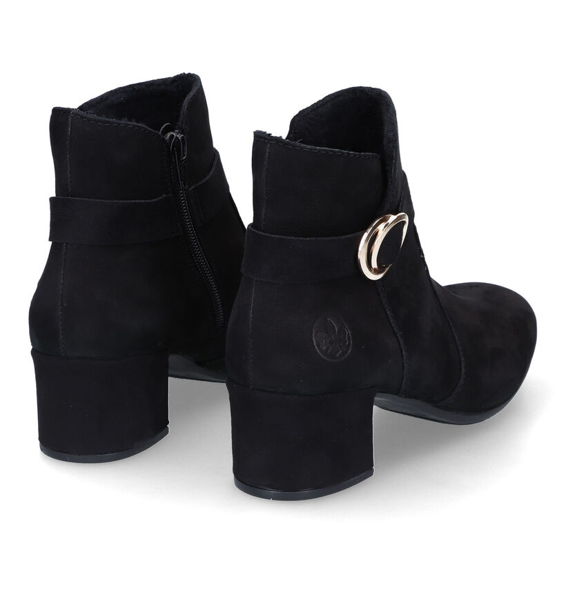 Rieker Bottines à talons en Noir en nubuck (315893)