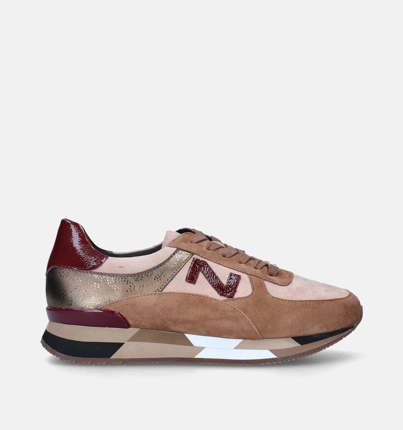 Nathan-Baume Cognac Sneakers voor dames (348015) - geschikt voor steunzolen