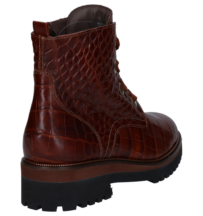 Softwaves Cognac Bottines in leer (281935)