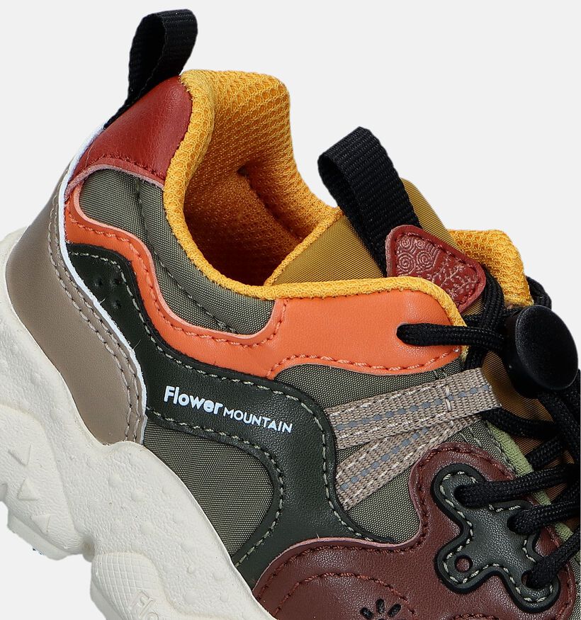 Naturino x Flower Mountain Yamano Kaki Lage schoenen voor jongens (348999) - geschikt voor steunzolen