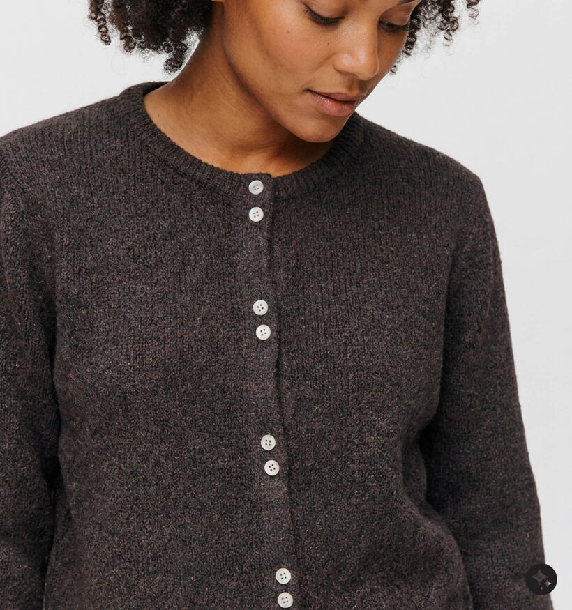 Fransa Bela Gilet en Brun fonc&eacute; pour femmes (379936)