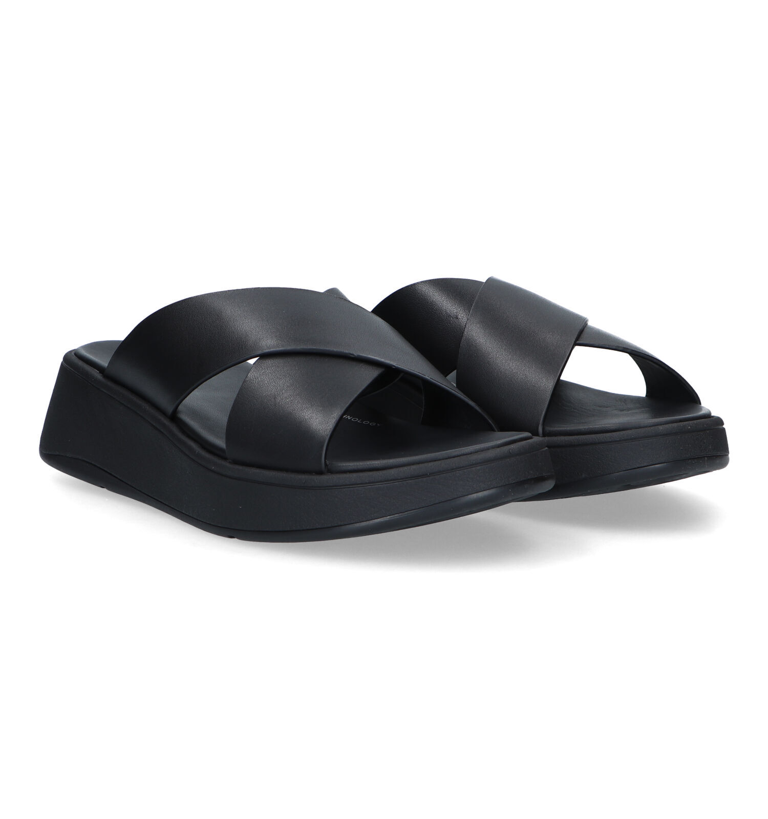 Slippers dames cheap zwart leer