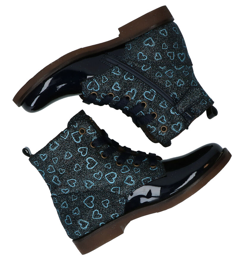 STONES and BONES Fana Bottines en Bleu pour filles (279299) - pour semelles orthopédiques