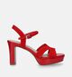 Tamaris Sandales avec talon en Rouge pour femmes (338314)