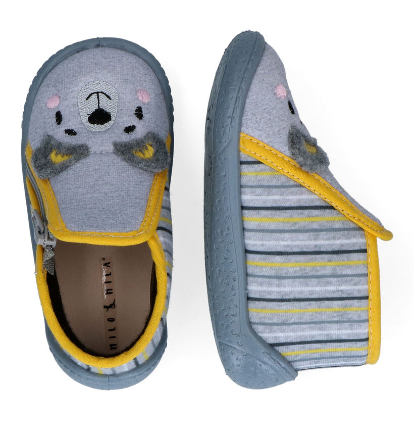 Milo & Mila Pantoufles pour bébé en Gris pour garçons (310772)