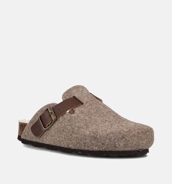 Milo & Mila Low Pantoffels Bruin