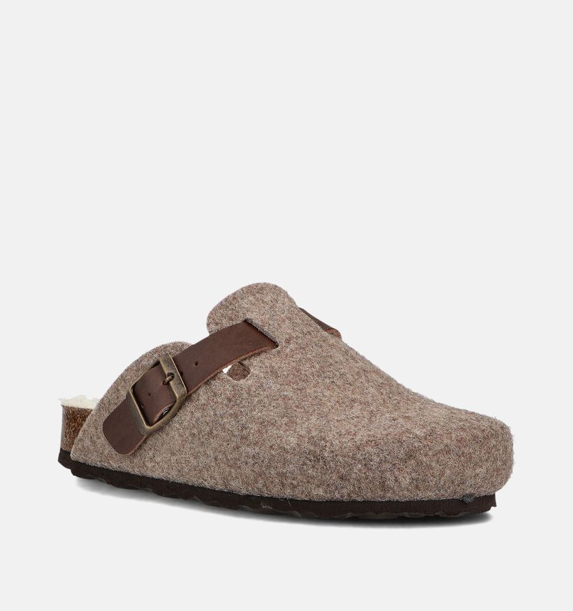Milo & Mila Bruine Pantoffels voor jongens, meisjes (381174)
