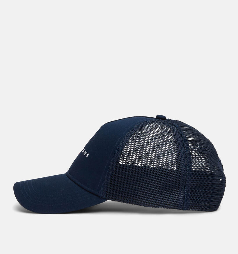 Tommy Hilfiger Linear Logo Trucker Cap Casquette en Blue pour hommes (343526)