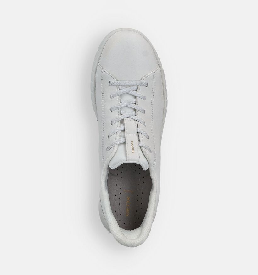 Geox Flextride Plus Witte Schoenen met Elastiek voor dames (370985) - geschikt voor steunzolen