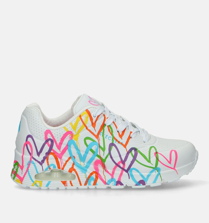 Skechers Uno Highlight Love Witte Sneakers voor dames (334204)