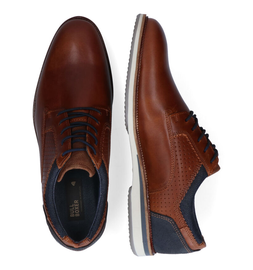 Bullboxer Chaussures classiques en Cognac pour hommes (312628) - pour semelles orthopédiques