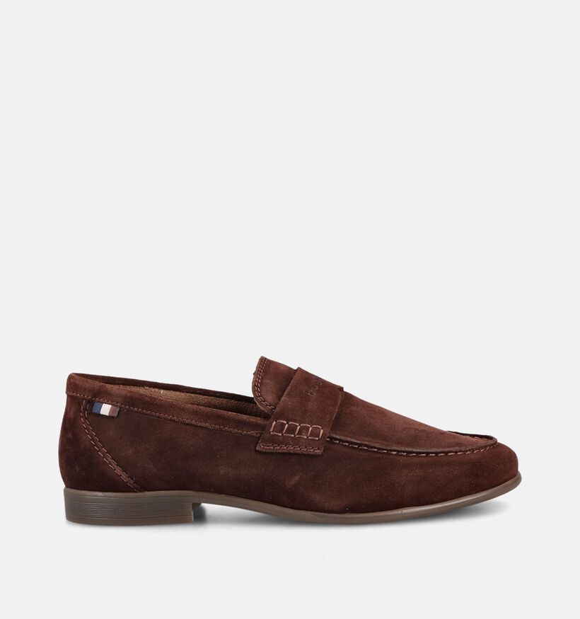 Bugatti Trip Su&egrave;de Donkerbruine Loafers voor heren (370726)