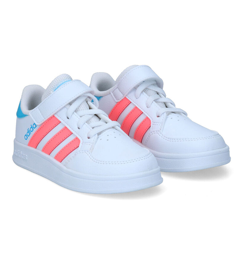 adidas Breaknet Baskets en Blanc pour filles (318927) - pour semelles orthopédiques