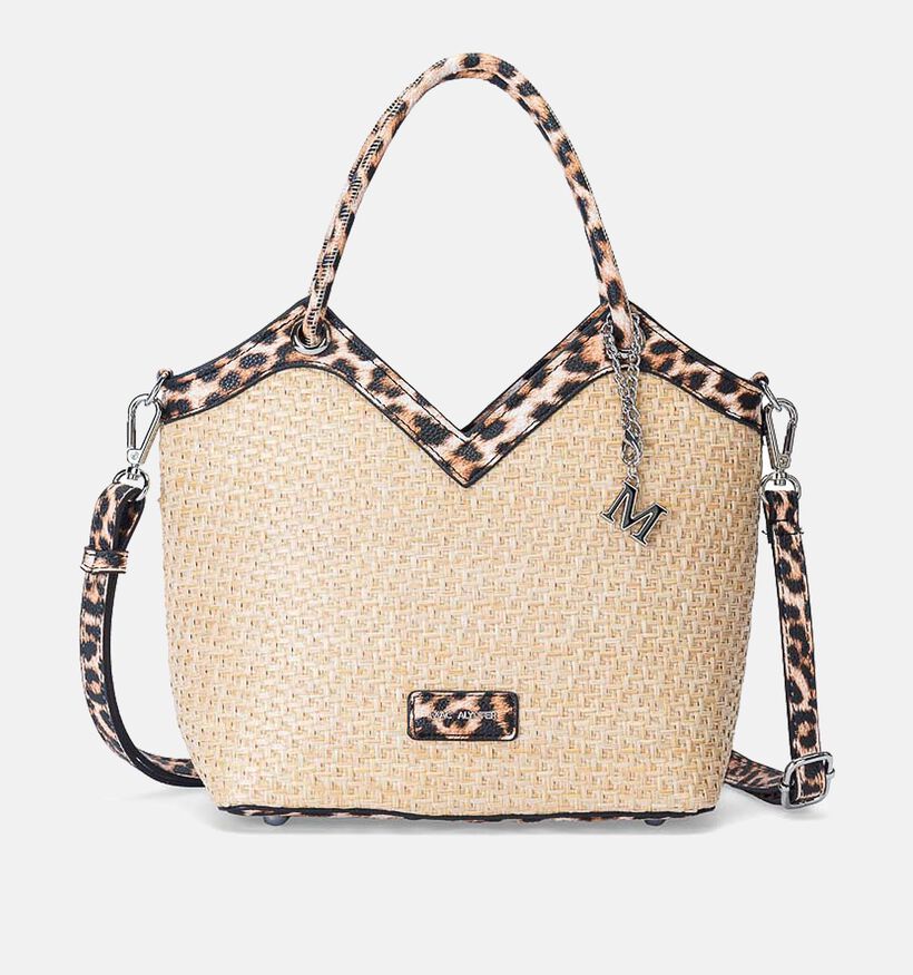 Mac Alyster Leopard Beige Handtas met Riem voor dames (372864)