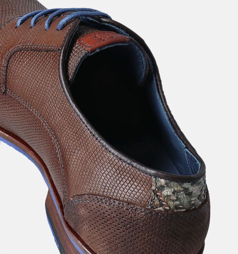 Berkelmans Bruine Geklede veterschoenen voor heren (357859) - geschikt voor steunzolen