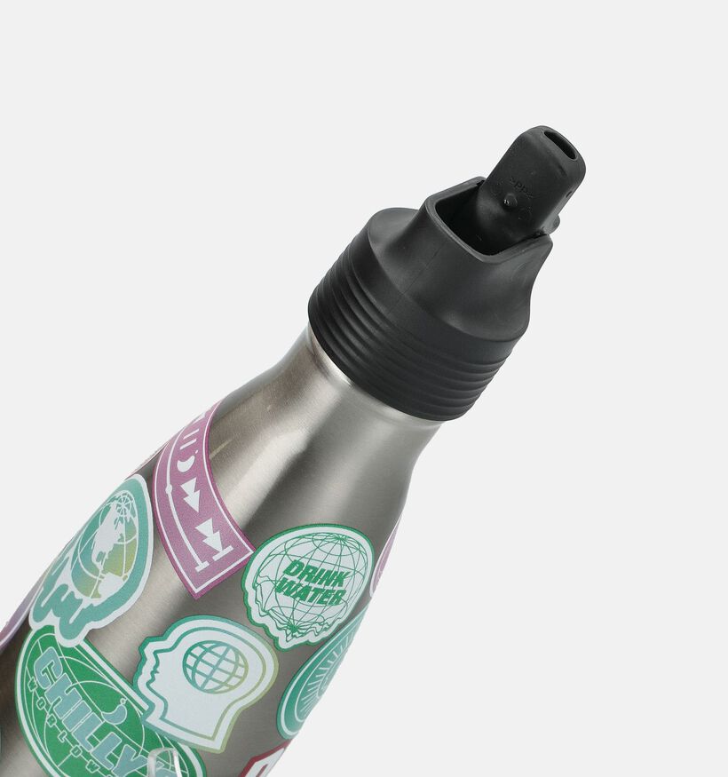 Chilly's Kids Bottle Gourde en Argent 350ml pour filles, gar&ccedil;ons (383667)