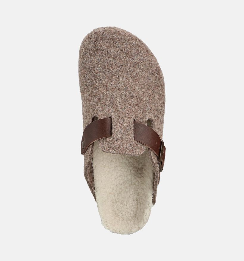Milo & Mila Pantoufles ouvertes en Marron pour filles, garçons (364939)