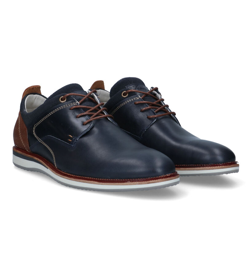 Bullboxer Chaussures à lacets en Bleu pour hommes (319441) - pour semelles orthopédiques