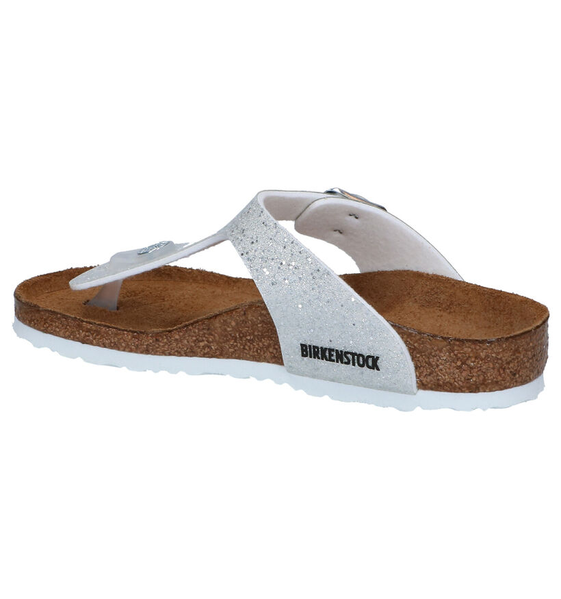 Birkenstock Gizeh BS Witte Teenslippers voor meisjes (338081)