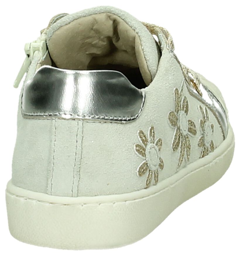 Beige Sneaker met Bloemenprint Lunella in daim (190511)