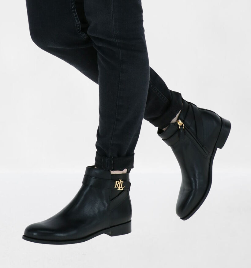 Lauren Ralph Lauren Bonne Bottillons en Noir en cuir (278180)