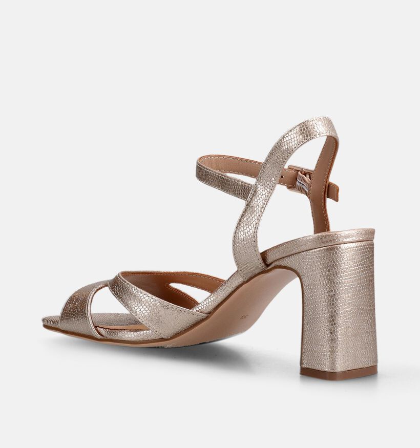 Regarde le Ciel Chelly Sandales &agrave; talons en Or pour femmes (372976)