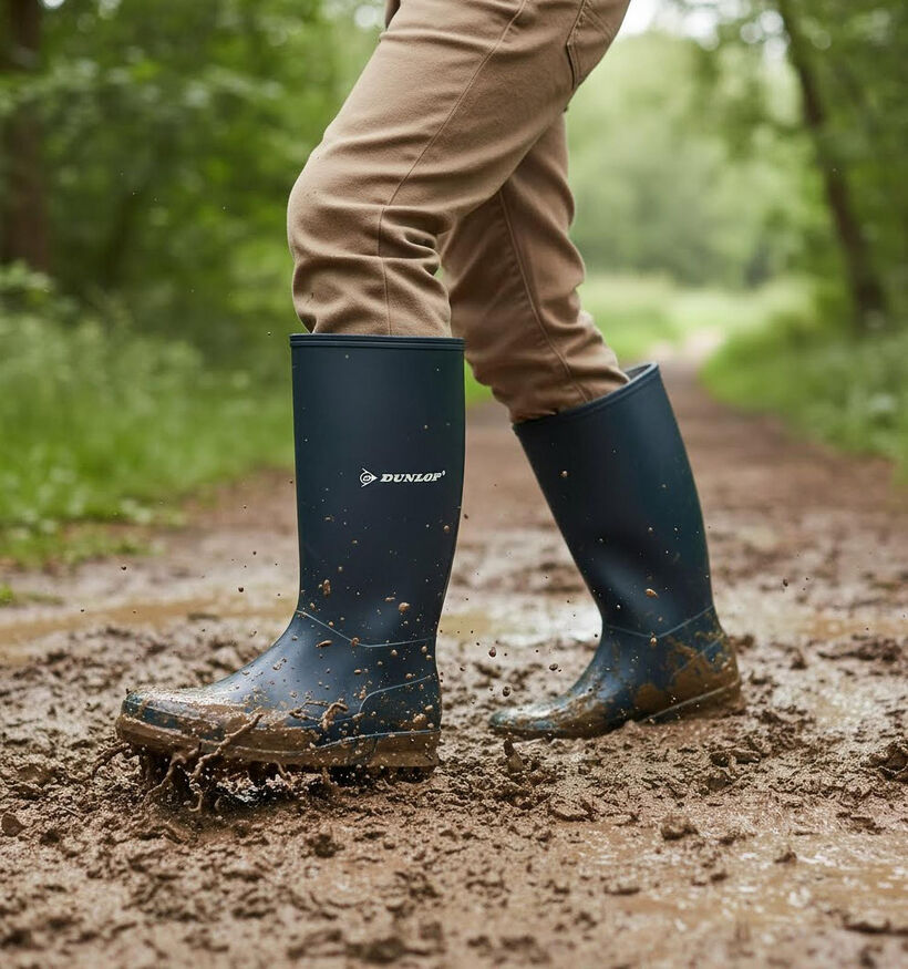 Dunlop Blauwe Regenlaarzen voor meisjes (8007)