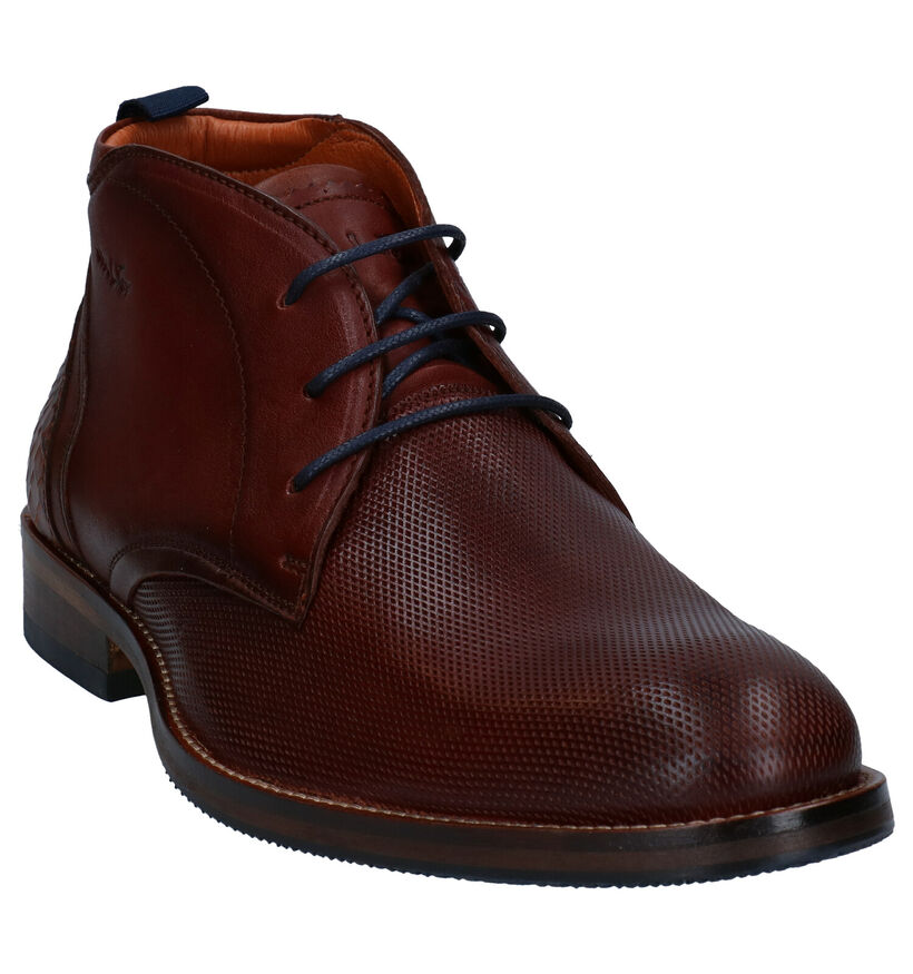 Van Lier Chaussures habillées en Brun foncé en cuir (283336)