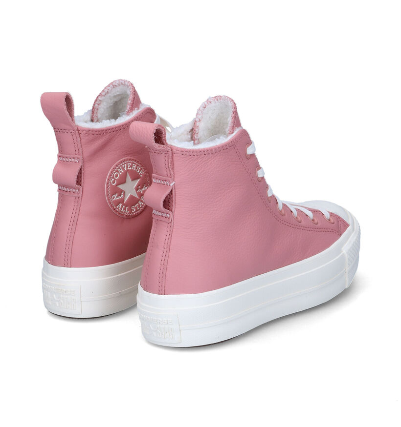 Converse CT All Star Lift Baskets en Rose pour femmes (317426)