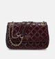 Guess Sac port&eacute; crois&eacute; en Bordeaux/Or pour femmes (381192)