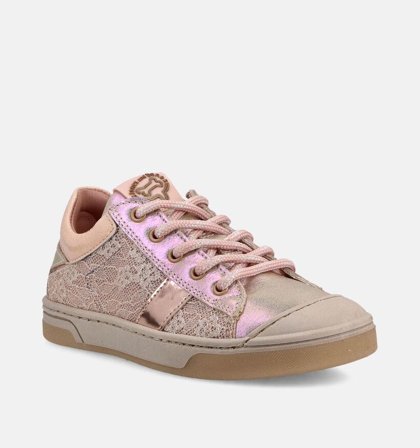 STONES and BONES Dally Lace Baskets en Rose pour filles (373756) - pour semelles orthop&eacute;diques