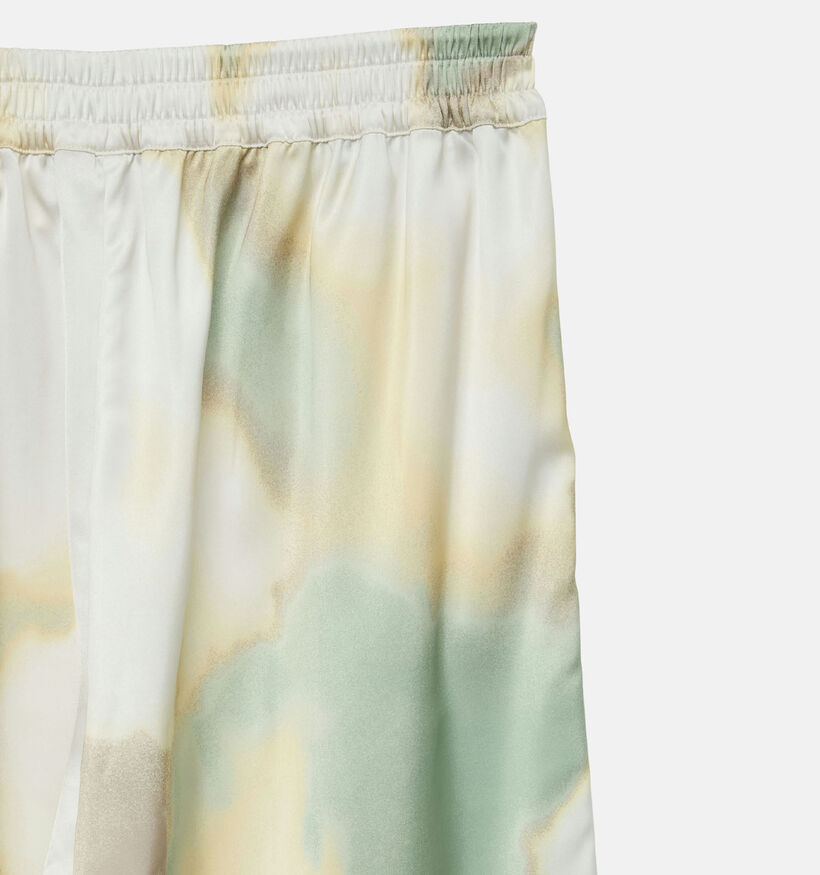 Vero Moda Mandy Grace Pantalon en Blanc/Vert pour femmes (374951)