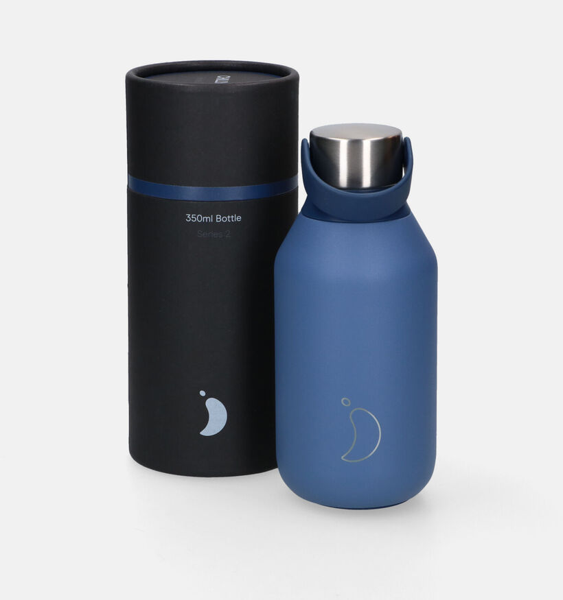 Chilly's Series 2 Gourde en Bleu 350ml pour hommes, femmes, filles, gar&ccedil;ons (311781)