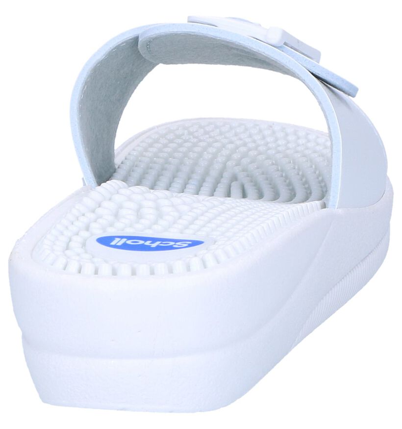 Witte Slippers Scholl New Massage, Wit, pdp