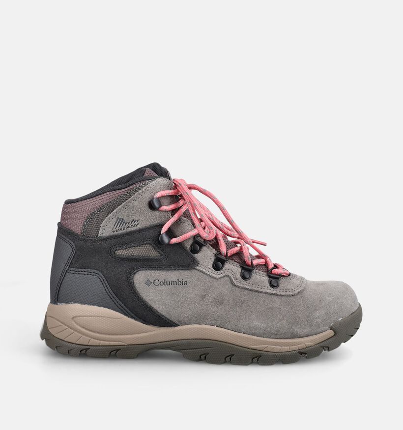 Columbia Newton Ridge Plus Waterproof Amped Grijze Wandelschoenen voor dames (377311) - geschikt voor steunzolen