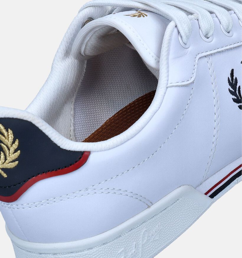 Fred Perry Witte Veterschoenen voor heren (349692) - geschikt voor steunzolen