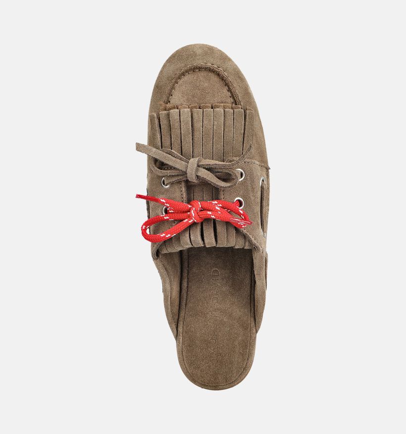 Laurent David Sabot Kakigroene Open Bootschoenen voor dames (384357)