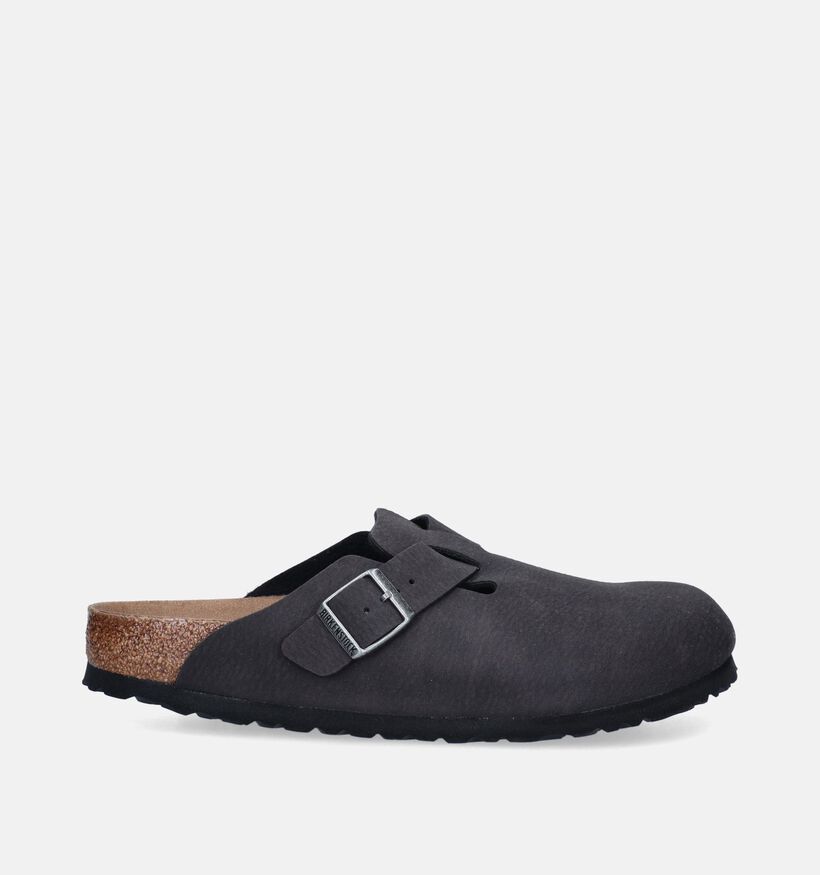 Birkenstock Boston Nu-pieds en Noir pour hommes (353198)