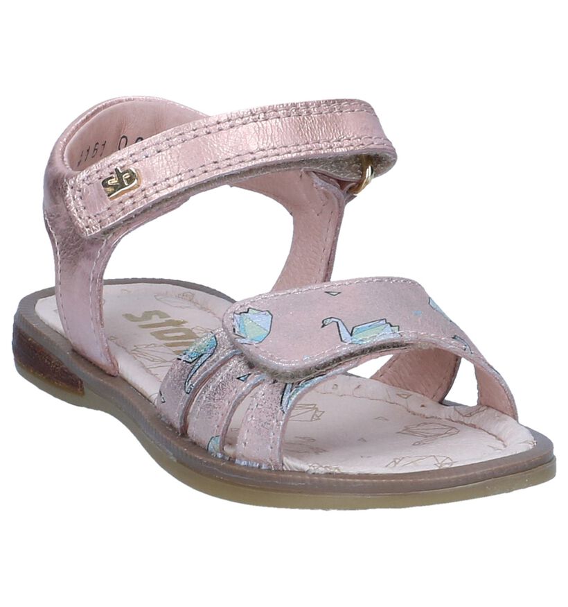 Roze Sandalen STONES and BONES Zefia in leer (239897)