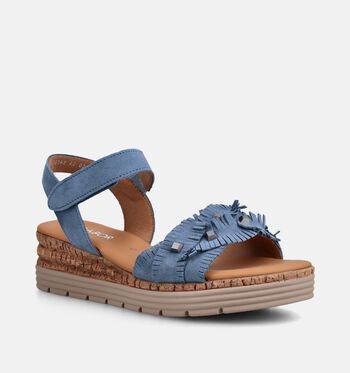 Gabor Sandales Cognac/Bleu
